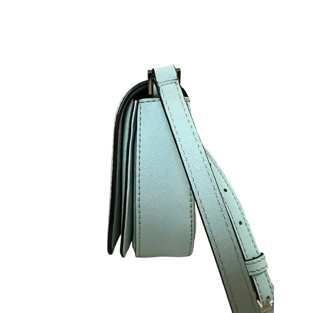 Kate Spade Newbury Lane Carsen In Grace Blue Saffiano Leather Crossbody Bag